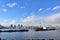 Daytime landscape of Rainbow Bridge.