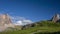 Daytime Moon and Clouds over the Alps. Time Lapse