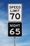 Daytime and Nighttime Speed Limit Signs