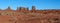 Daytime Panorama of Monument Valley, Utah