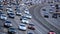 Daytime Rush Hour Traffic on Busy Freeway in Los Angeles