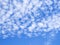 Daytime sky with cirrus clouds contrast, nature background