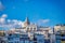 Daytime view of the Galata district in Istanbul, Turkey