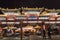 Dazhou lamasery Temple, by night illuminated Hohhot China gate