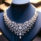 Dazzling adornment Detailed shot of an elegant diamonds necklace