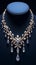 Dazzling adornment Detailed shot of an elegant diamonds necklace