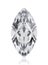 Dazzling diamond on white background. 3D render