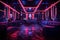 Dazzling Neon night club. Generate Ai