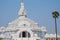 Dazzling white Jain temple in Tamil nadu