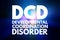 DCD - Developmental Coordination Disorder acronym, medical concept background