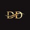 DD logo design. Initial DD letter logo design