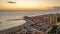 Dday to night time lapse of Los Cristianos beach Tenerife, Canary Islands, Spain