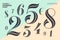 DDBBLL. Numbers font