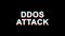 Ddos Attack Glitch Effect Text Digital TV Distortion 4K Loop Animation