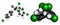 DDT (dichlorodiphenyltrichloroethane) molecule. Controversial pesticide, used in agriculture and for malaria disease vector