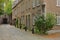 De Bosquetplein, a cobbled street leading to the entrance of Natural History Museum, with typical 17th century houses