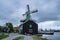 De Huisman windmill with Dutch houses