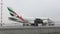 De-icing of an Emirates Airbus A380