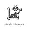 Dead cat bounce icon from Dead cat bounce collection.