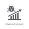 Dead cat bounce icon. Trendy Dead cat bounce logo concept on white background from business collection
