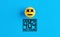 Dead face emoticon or icon on a ball with the error message 404 not found