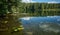 Dead lake , Myadel District. Belarus