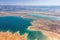 Dead Sea Israel landscape nature from above aerial view Jordan