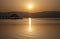 Dead sea. Israel salt Ein Gedi sunrise