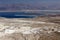 Dead sea and Jordan Mt, view of ancient city Masada, Israel
