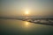 dead sea sunrise salt sea landscape