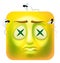 Dead Zombie Emoji Emoticon Icon Cartoon Character