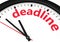 Deadline Business Time Concept