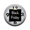 Deadline Clock for Start Black Friday Shopping S