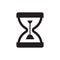 Deadline hourglass  bell notification ring icon vector illustration