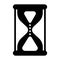 Deadline, hourglass, time management, timer black icon