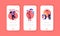 Deadline, Office Worker Frustration Mobile App Page Onboard Screen Set. Troubled Businesspeople Hurry at Work