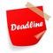 Deadline reminder note paper