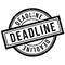 Deadline rubber stamp