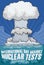 Deadly Underwater Nuclear Test for International Day Against Nuclear Tests, Vector Illustration