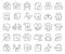 Deal line icons collection. Thin outline icons pack. Vector illustration eps10