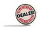 Dealer poker chip or dealer button