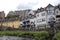 Dean village Edinburgh view, beautiful buildings