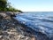 Deans Cove State Marine Park rocky shoreline NYS Cayuga Lake
