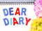 Dear diary word