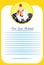 Dear Saint Nicholas Letter template for ordering gifts and wishes. Kids design