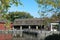 DEARBORN, MICHIGAN - 29 SEPT 2006: Pond and buildings at the Henry Ford Museum