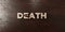 Death - grungy wooden headline on Maple - 3D rendered royalty free stock image