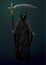 Death skeleton grim Reaper scytheman with scythe, suitable for H