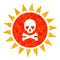 Death Sun Radiation Polygonal Icon