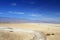 Death Valley National Park Desert Landscape with Salt Plain and Telescope Peak at Badwater, California, USA